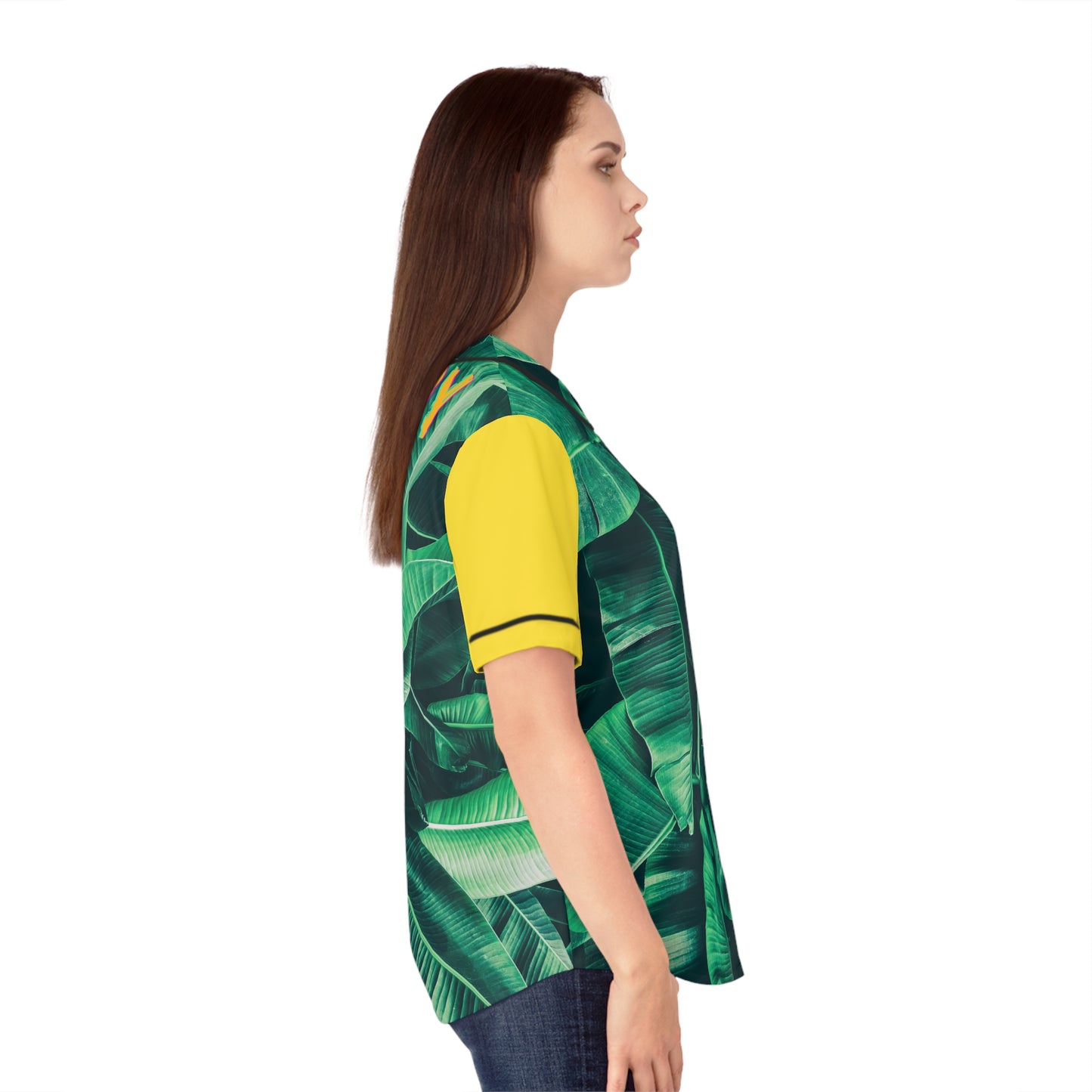 Banana Leaves Women's Baseball Jersey