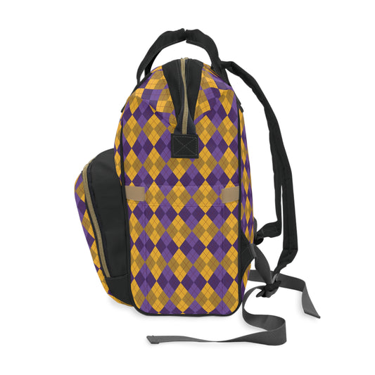 Argyle Multifunctional Diaper Backpack