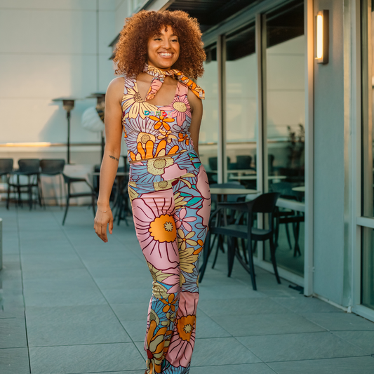 Flower Power Flare leggings
