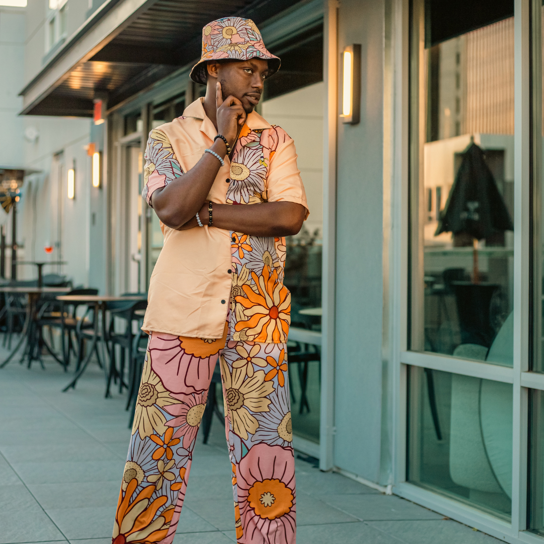 Flower Power unisex wide-leg pants