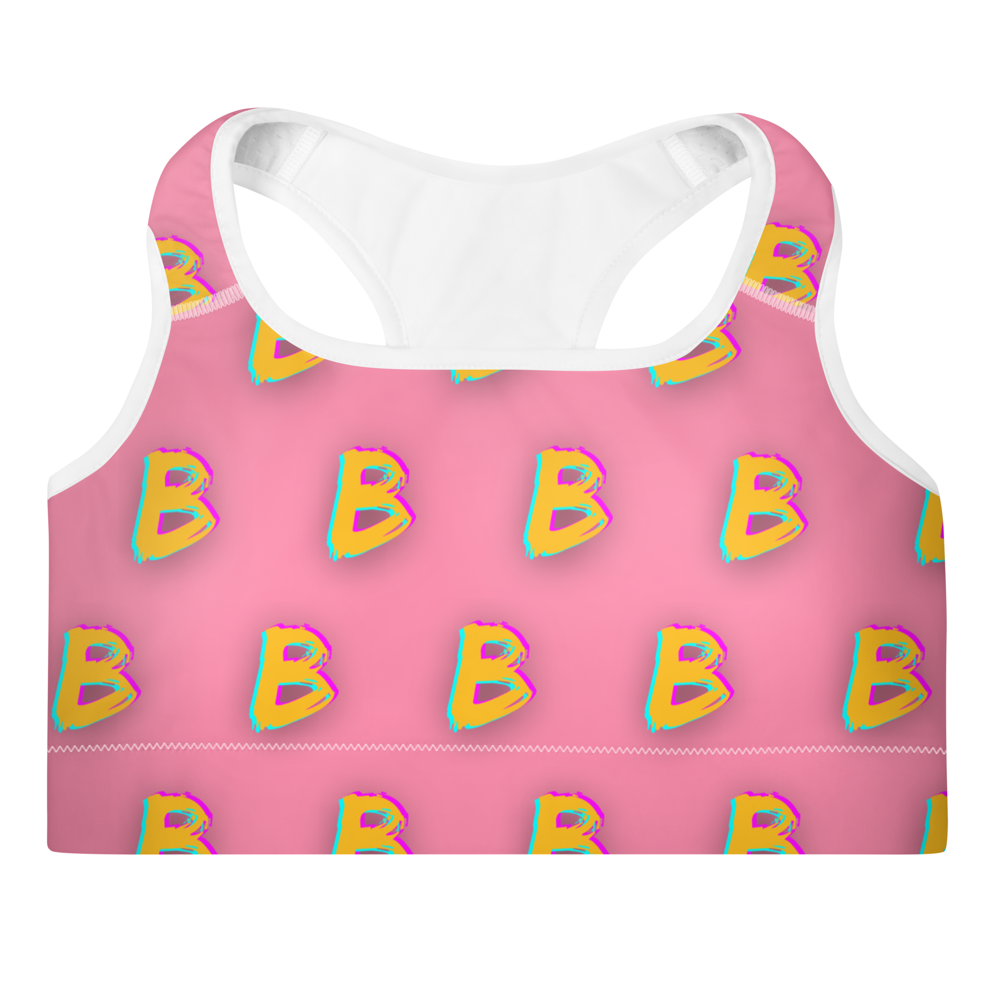 Ice Cream Polka Dots Sports Bras for Women Removable Padded