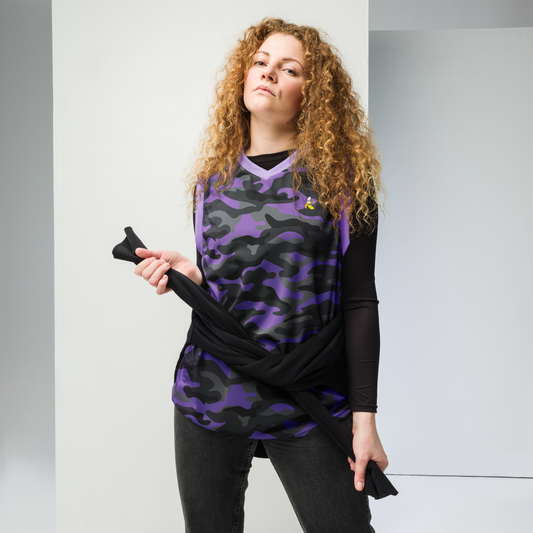 Camo Recycled unisex basketball jersey