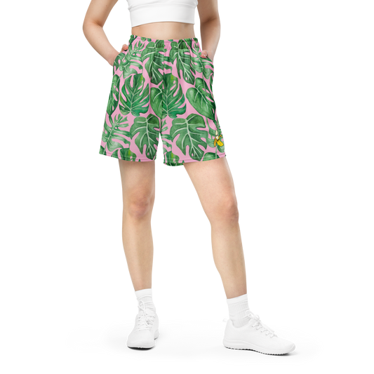 Monstera Unisex mesh shorts