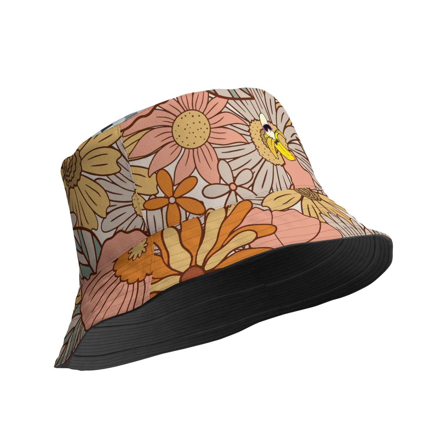 Flower Power Reversible bucket hat
