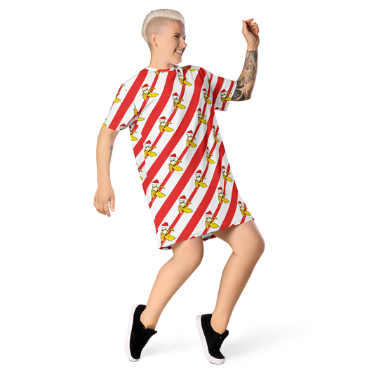 Candy Cane T-shirt dress