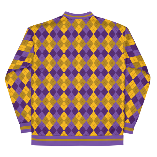 Agent Argyle Unisex Bomber Jacket