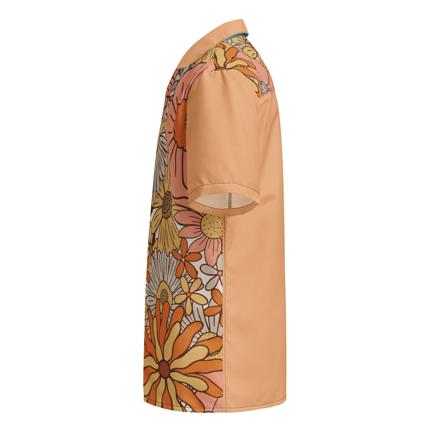 Flower Power Unisex button shirt