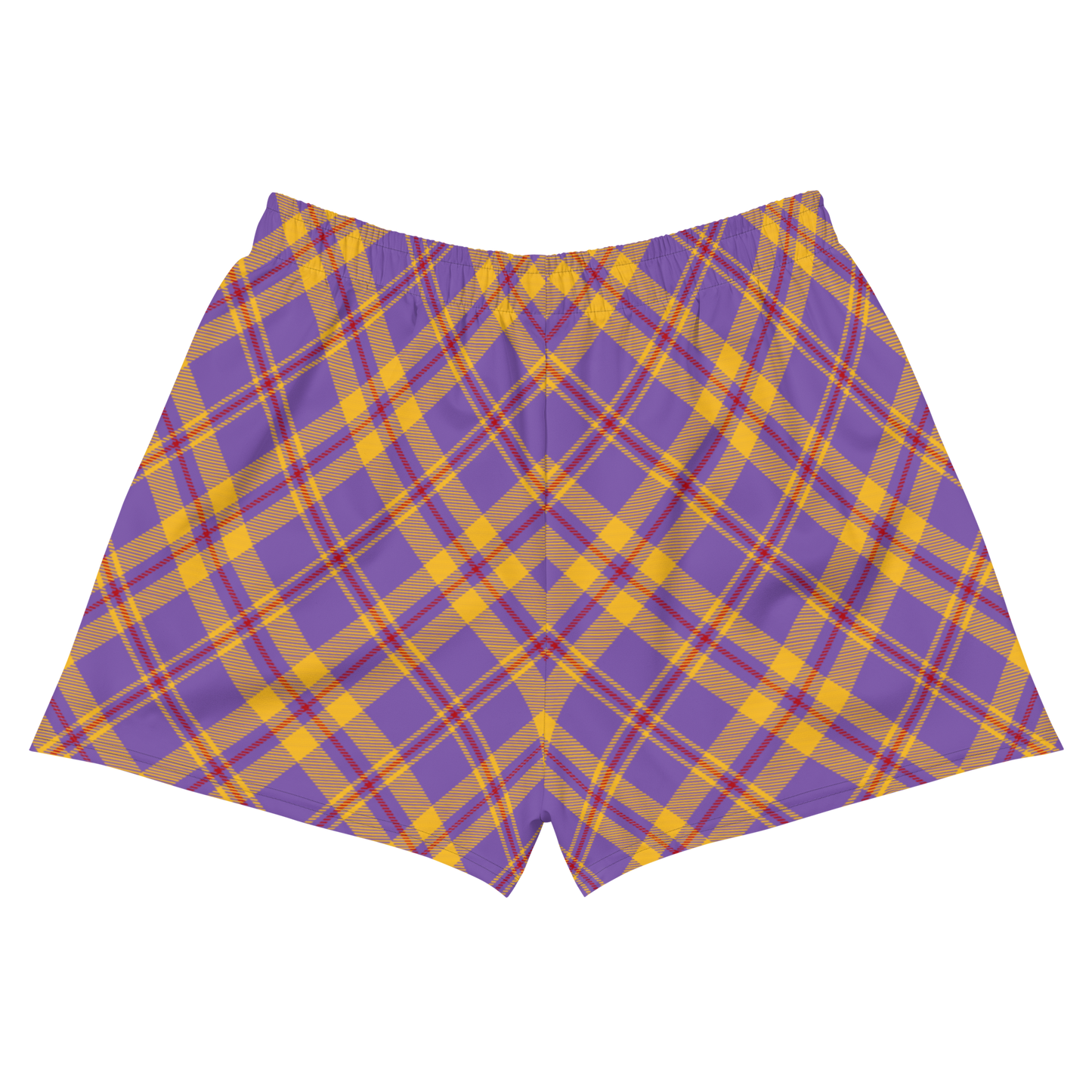 Plaid Unisex Athletic Shorts