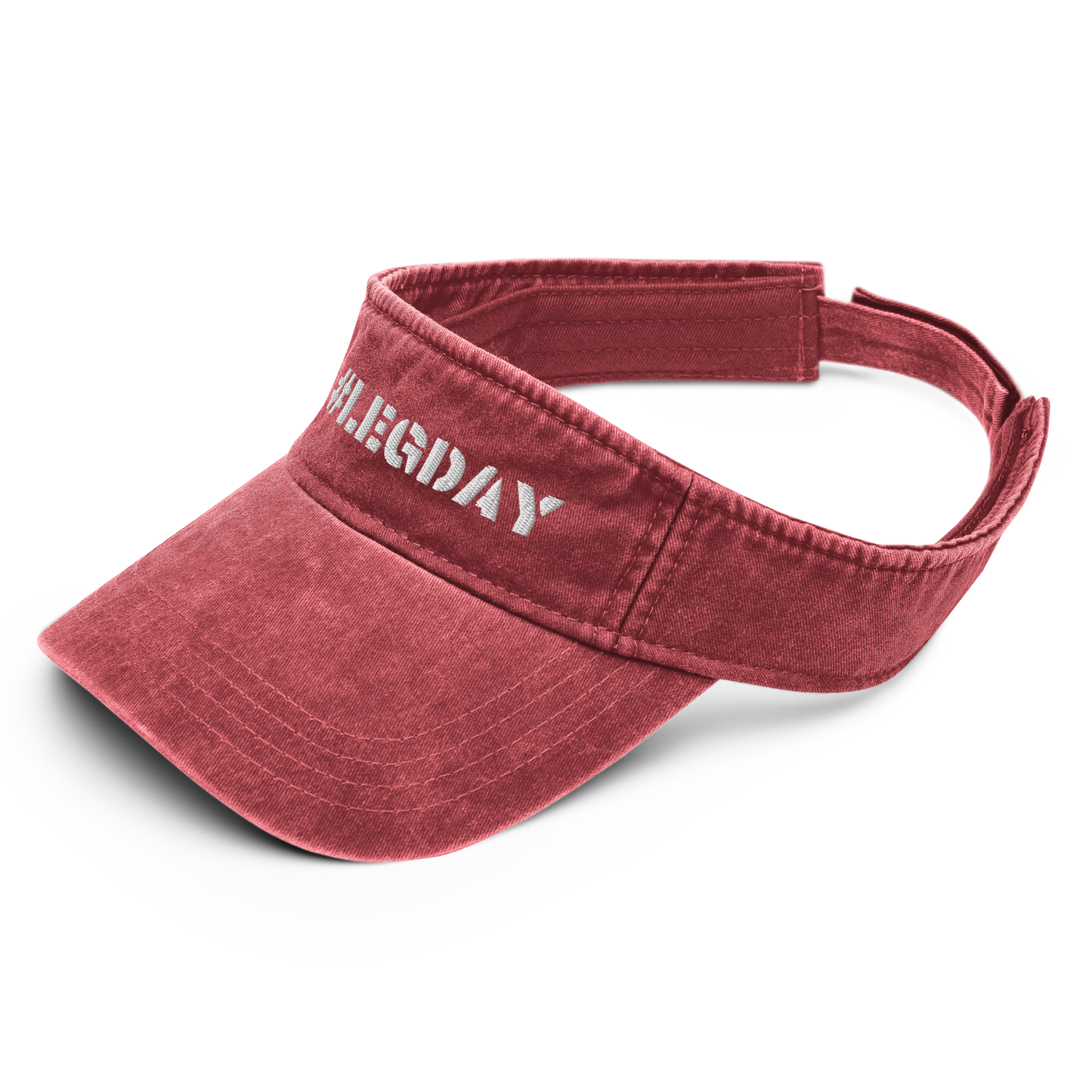 #legsday Denim visor