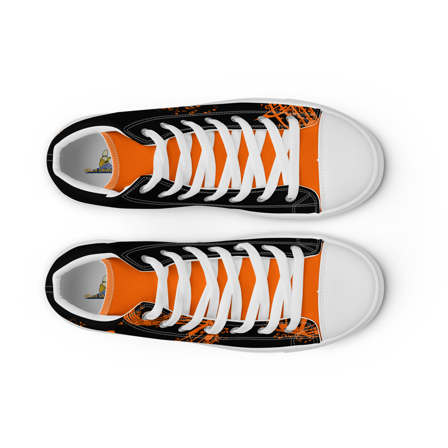 font 6 El Sistema PV Men’s high top canvas shoes