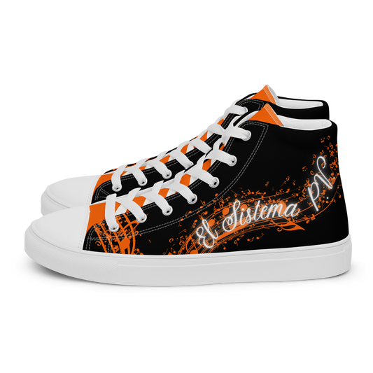 font 6 El Sistema PV Men’s high top canvas shoes