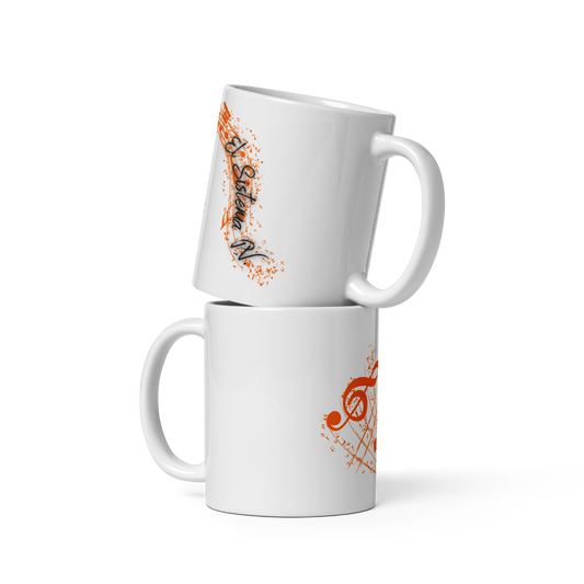 El Sistema PV White glossy mug