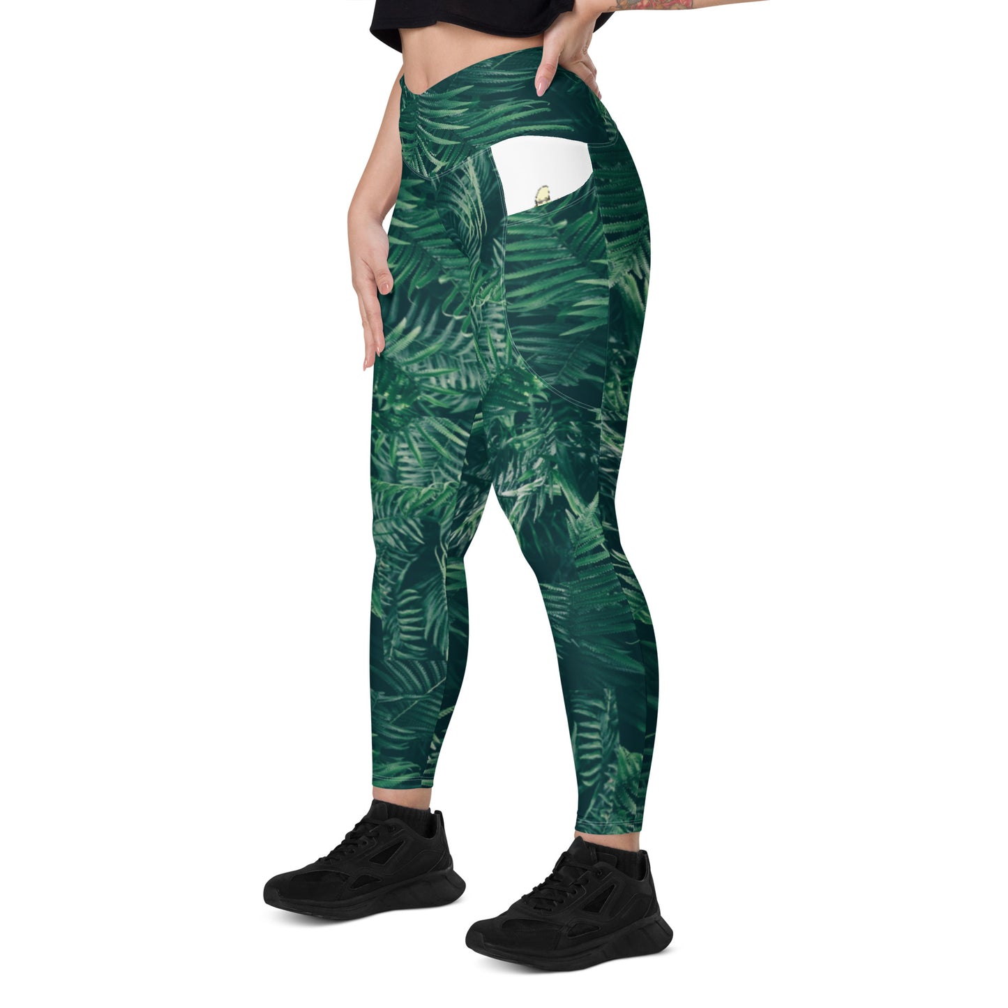 Everything is Fern Crossover leggings with pockets