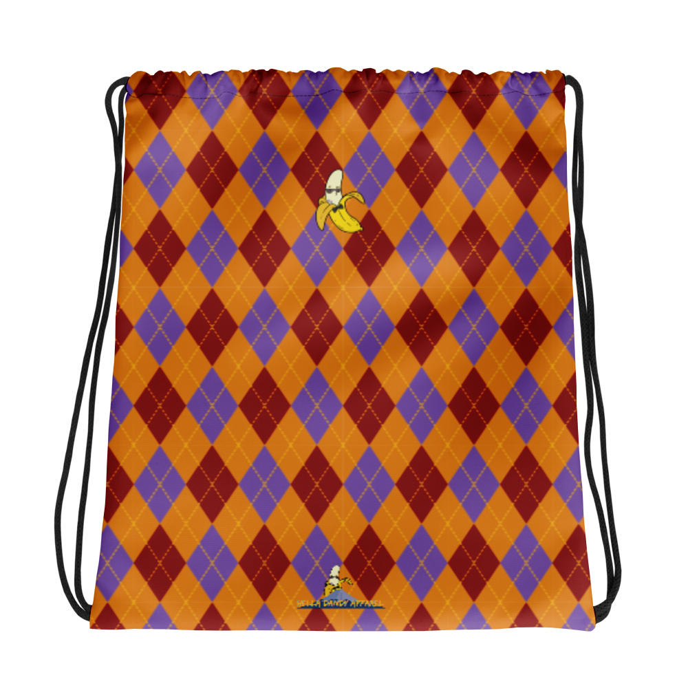 Argyle Drawstring bag