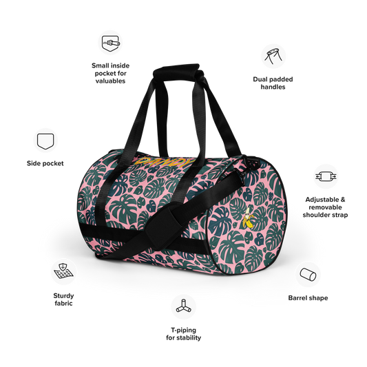 Monstera gym bag
