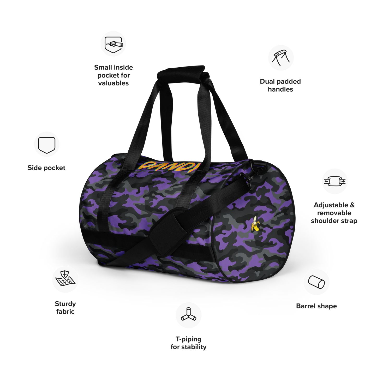 Camo gym bag