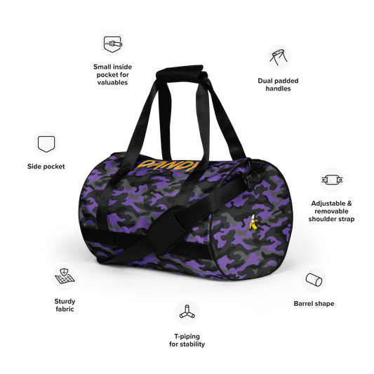 Camo gym bag