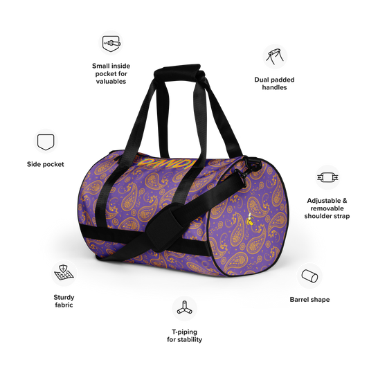 Paisley gym bag