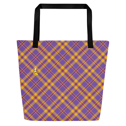 Plaid Large Tote Bag