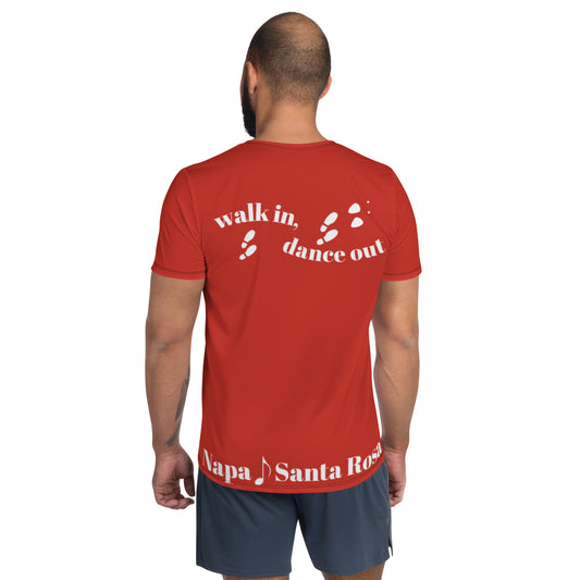 Arthur Murray All-Over Print Men's Athletic T-shirt