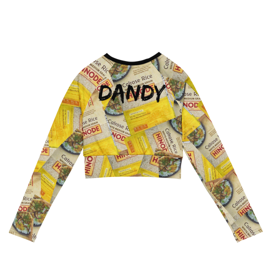 Hee-no-day long-sleeve crop top