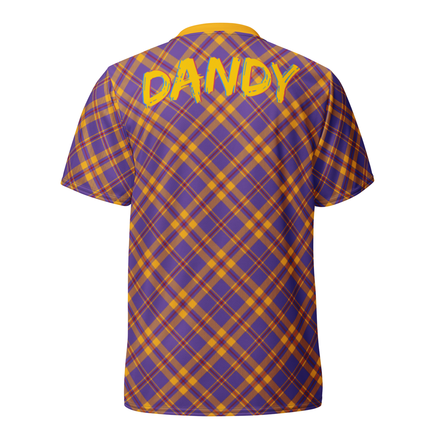 Plaid unisex sports jersey