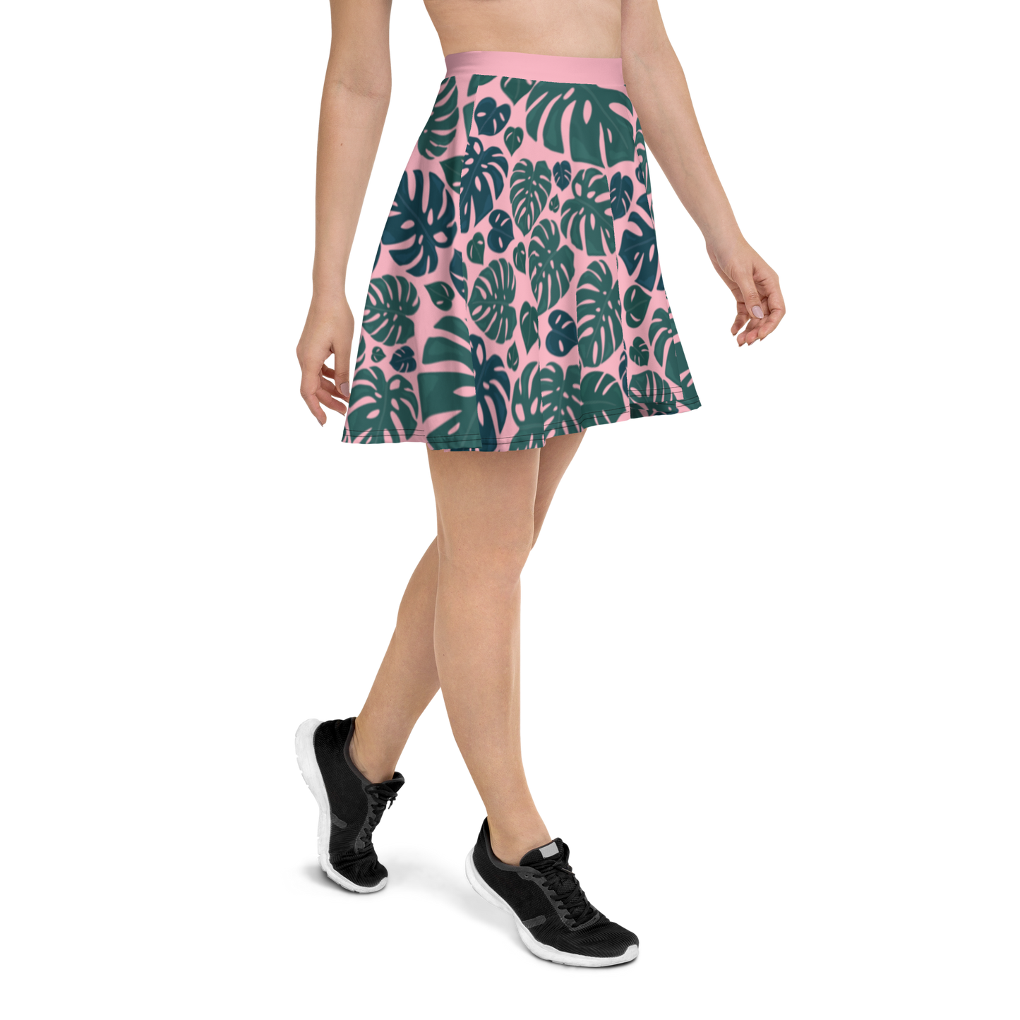 Monstera Skater Skirt