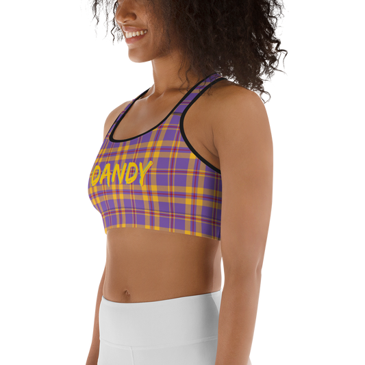 Plaid Sports bra