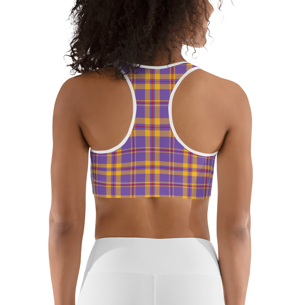 Plaid Sports bra