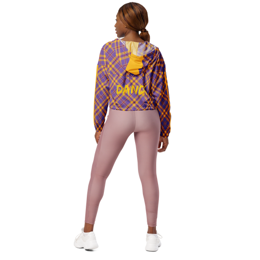 Plaid Women’s cropped windbreaker