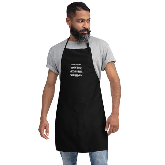 Dad Joke Def Embroidered Apron