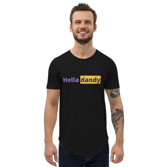The Hub Men's Curved Hem T-Shirt
