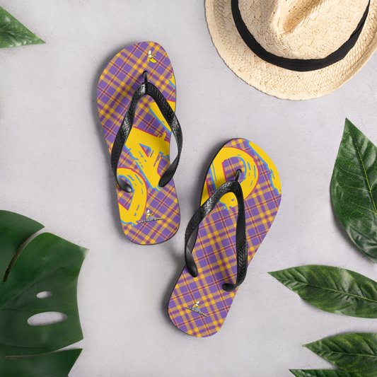 Plaid Flip-Flops