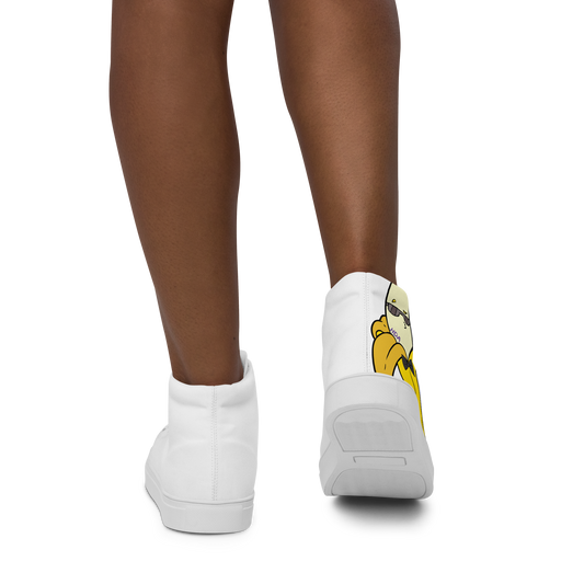 Banana Women’s high top canvas shoes