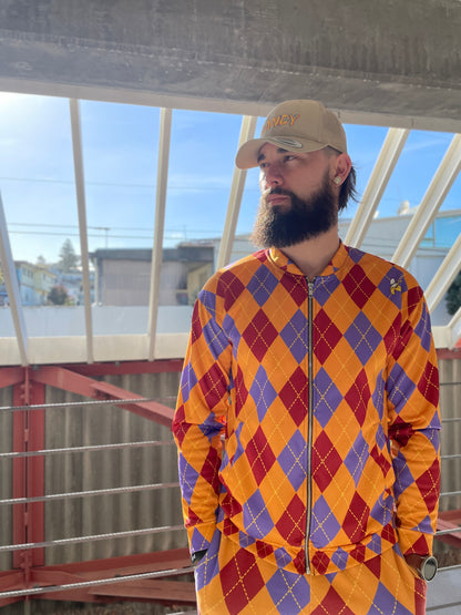 Argyle Unisex Bomber Jacket