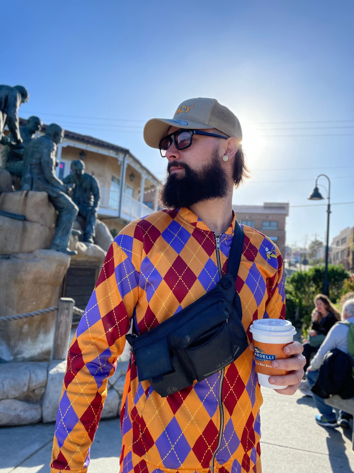 Argyle Unisex Bomber Jacket