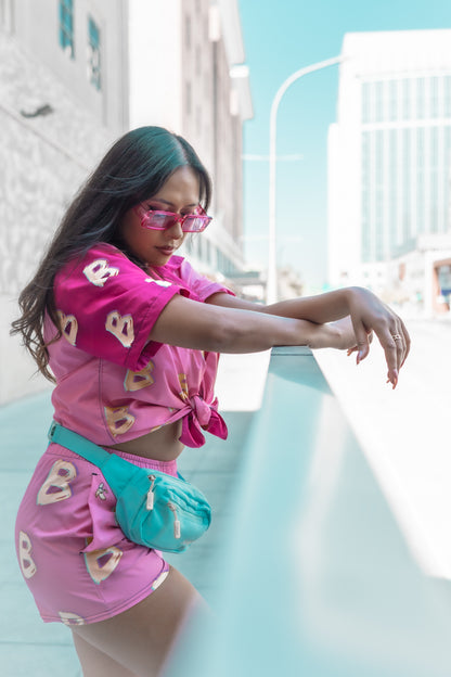 B Unisex button shirt