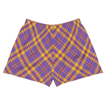 Plaid Unisex Athletic Shorts