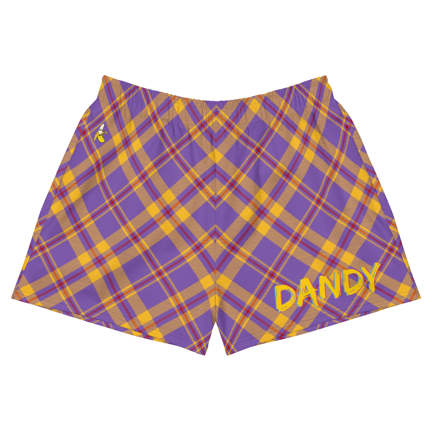 Plaid Unisex Athletic Shorts