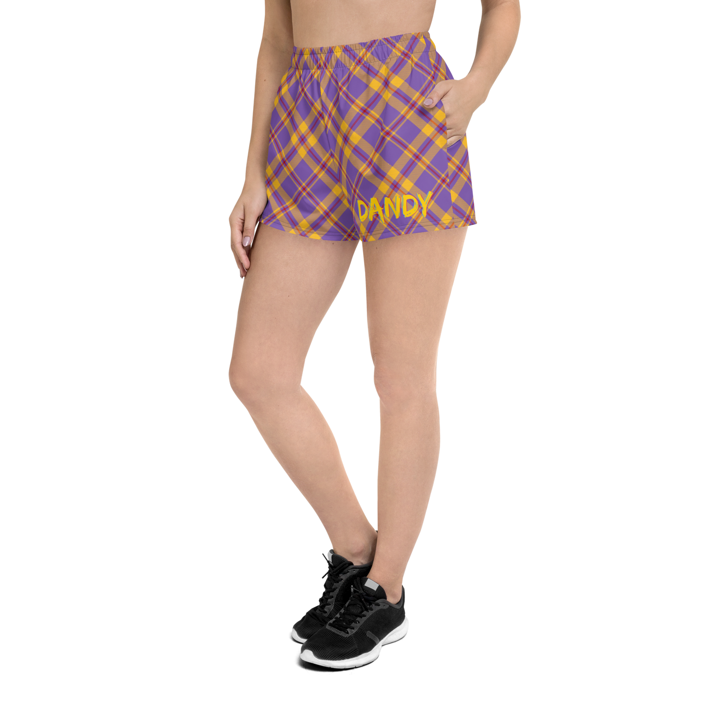 Plaid Unisex Athletic Shorts
