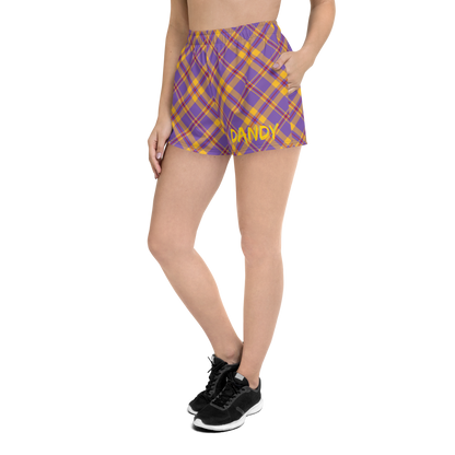 Plaid Unisex Athletic Shorts