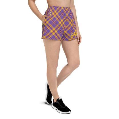 Plaid Unisex Athletic Shorts