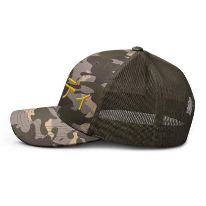 ダンディ Camouflage trucker hat