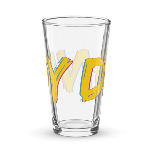 Dandy Shaker pint glass