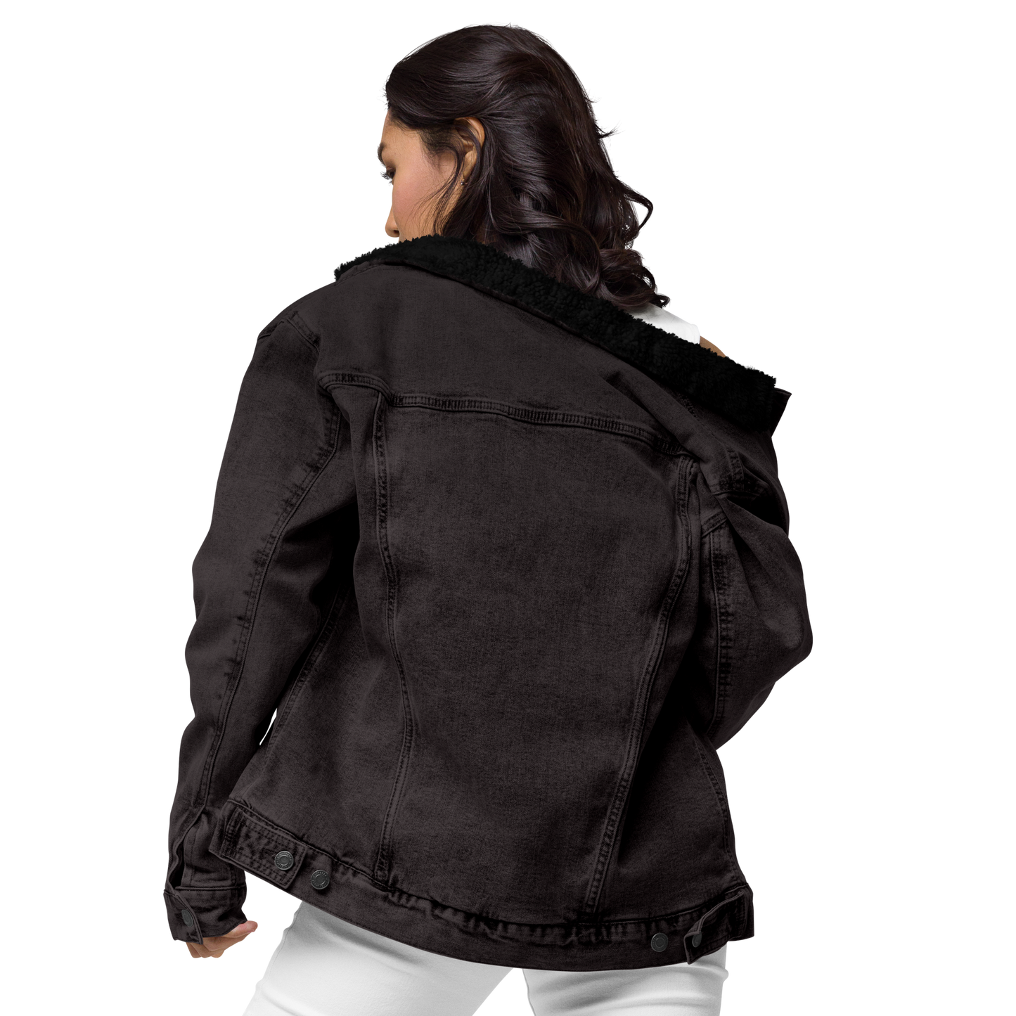 Banana Unisex denim sherpa jacket