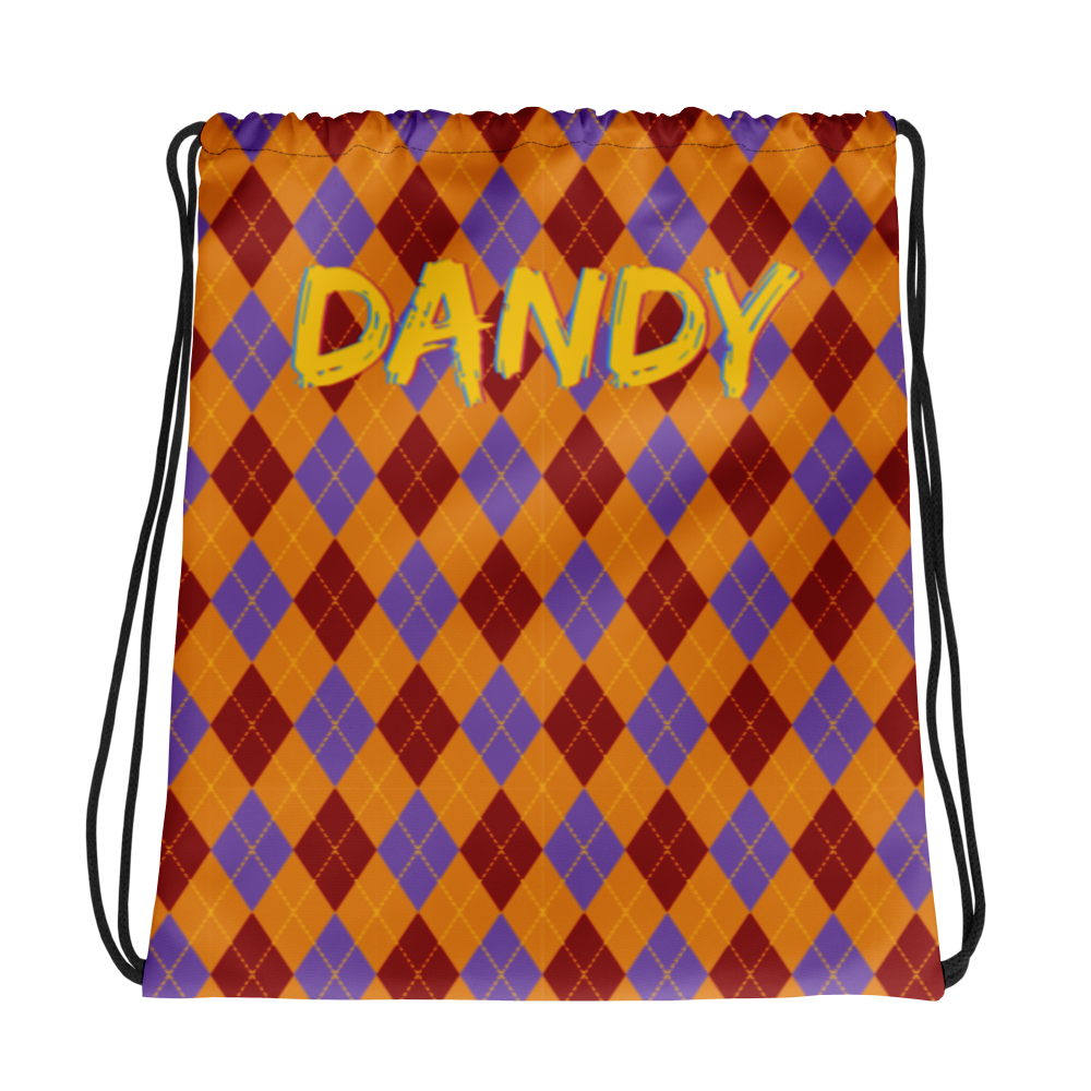 Argyle Drawstring bag