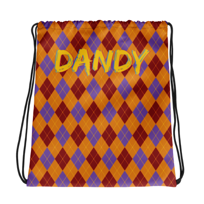 Argyle Drawstring bag