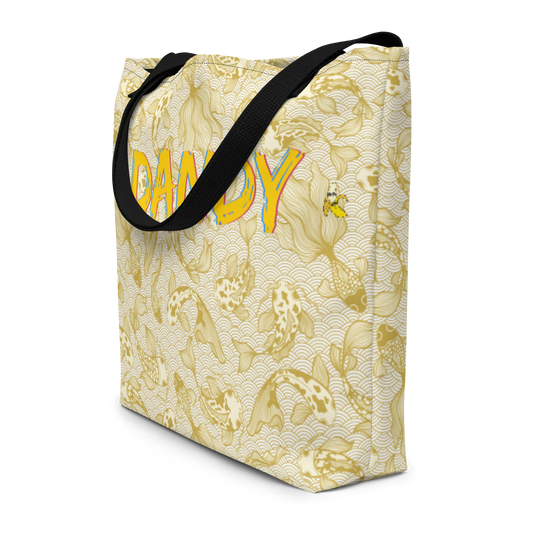 Gold Koi Large Tote Bag