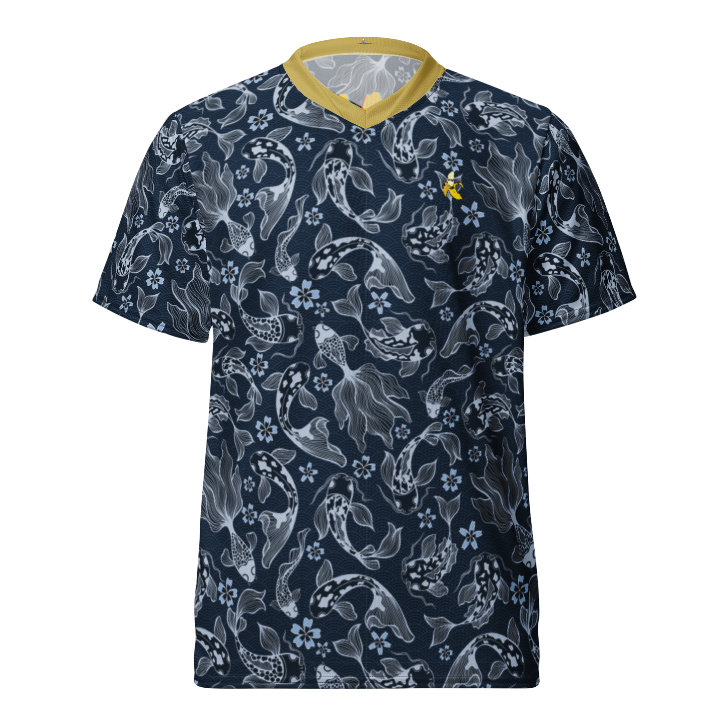 Blue Koi unisex sports jersey