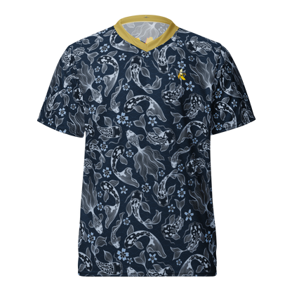 Blue Koi unisex sports jersey